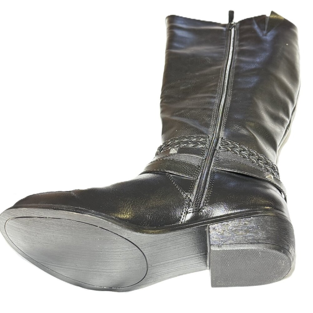 SO Olive Black Women's Riding Boots - Size 8 medium - Picture 4 of 6